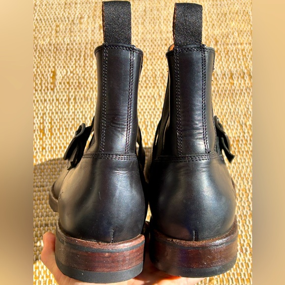 FRYE s9 men’s like new blk boots-Leather in/out-Frye quality-comfort-fit & style - Picture 3 of 8